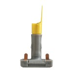 Busch-Jaeger 2CKA001784A0780 Beleuchtungseinsatz mit Sockel für Schalter/Taster LED/weiß, 1 mA, 230 V gelb 
