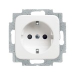 Busch-Jaeger 2CKA002011A1888 SCHUKO® Steckdosen-Einsatz alpinweiß - Reflex SI Reflex SI/SI Linear 