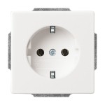 Busch-Jaeger 2CKA002011A3725 SCHUKO® Steckdosen-Einsatz studioweiß - Plattform 63 