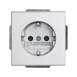 Busch-Jaeger 2CKA002011A3798 SCHUKO® Steckdosen-Einsatz alusilber - Plattform 63 