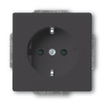 Busch-Jaeger 2CKA002011A3801 SCHUKO® Steckdosen-Einsatz anthrazit - Plattform 63 