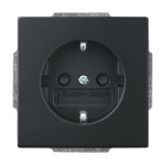 Busch-Jaeger 2CKA002011A3883 SCHUKO® Steckdosen-Einsatz schwarz matt - Plattform 63 