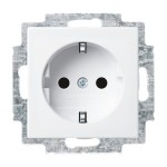 Busch-Jaeger 2CKA002011A6232 SCHUKO® Steckdosen-Einsatz mit Steckanschluss alpinweiß - Busch-balance® SI 