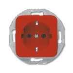 Busch-Jaeger 2CKA002011A6256 SCHUKO® Steckdosen-Einsatz rot - Reflex SI 