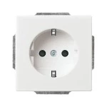 Busch-Jaeger 2CKA002013A5245 SCHUKO® Steckdosen-Einsatz Safety+ studioweiß - Plattform 63 