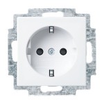 Busch-Jaeger 2CKA002013A5385 SCHUKO® Steckdosen-Einsatz Safety+ ohne Spreize alpinweiß - Busch-balance® SI 