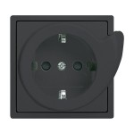 Busch-Jaeger 2CKA002013A5415 Busch-Servicesteckdose® SCHUKO® Steckdosen-Einsatz Safety+ anthrazit - 