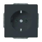Busch-Jaeger 2CKA002013A5448 SCHUKO® Steckdosen-Einsatz Safety+ mit Schraubklemmen anthrazit - Plattform 63 