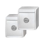 Busch-Jaeger 2CKA002083A0836 2 SCHUKO® Steckdosen mit Klappdeckel und abschließbar, gleich schließend 16 A 