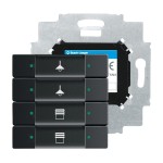 Busch-Jaeger 2CKA006117A0208 Bedienelement, 4-fach, mit beiliegendem Busankoppler 