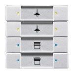 Busch-Jaeger 2CKA006117A0211 Bedienelement, 4/8-fach, Multifunktion/Farbkonzept 