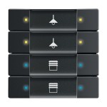 Busch-Jaeger 2CKA006117A0220 Bedienelement, 4/8-fach, Multifunktion/Farbkonzept 