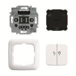 Busch-Jaeger 2CKA006200A0290 LED-Dimmer-Einsatz flex, 1-fach Komplettset, 2-fach Bedienelement, Wireless 