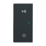 Busch-Jaeger 2CKA006220A0733 Wippe 2-fach links, mit Symbol Play/Pause 