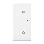 Busch-Jaeger 2CKA006220A0753 Wippe 2-fach links, mit Symbol Play/Pause Busch-balance® SI 