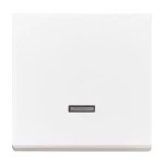 Busch-Jaeger 2CKA006599A2834 Bedienelement für Schalter/Dimmer Einzeltaster mit Glimmlampe studioweiß - 