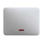 Busch-Jaeger 2CKA006599A2870 Bedienelement für Schalter/Dimmer Einzeltaster mit Glimmlampe titan - alpha 