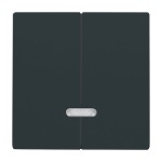 Busch-Jaeger 2CKA006599A2906 Bedienelement für Dimmer Doppeltaster mit Glimmlampe anthrazit - Plattform 63 
