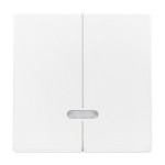 Busch-Jaeger 2CKA006599A2908 Bedienelement für Dimmer Doppeltaster mit Glimmlampe studioweiß - Plattform 63 