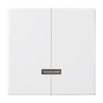 Busch-Jaeger 2CKA006599A3019 Bedienelement für Dimmer Doppeltaster mit Glimmlampe alpinweiß - 