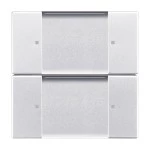 Busch-Jaeger 6736/01-83 Wandsender ZigBee Light Link 2 Kanal alusilber 2CKA006730A0085 