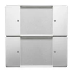 Busch-Jaeger 6736-866 Bedienelement ZigBee Light Link 2-fach edelstahl 2CKA006730A0104 