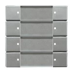 Busch-Jaeger 6737-803 Bedienelement ZigBee Light Link 4-fach graumetallic 2CKA006730A0111 