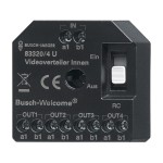 Busch-Jaeger 2CKA008300A0508 Aktiv Videoverteiler Innen UP, 4-fach zur Montage in einer Unterputzdose 