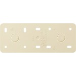 Gira 008313 Montageplatte zur Montage von Aufputz-Geräten 3-fach Cremeweiß 