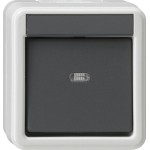 Gira 010630 Wippschalter 10AX 250V Universal-Aus-Wechselschalter Grau 