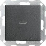 **Gira 013628 Tast-Kontrollschalter 10AX 250V mit Wippe Universal-Aus-Wechselschalter Anthrazit 