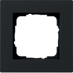 GIRA 0211095 Abdeckrahmen 1f flach Gira E2 Schwarz m 