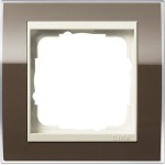 GIRA 0211761 Abdeckrahmen 1f Zwischenr. CW Gira Event Klar Braun 