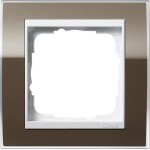 GIRA 0211763 Abdeckrahmen 1f Zwischenr. RW Gira Event Klar Braun 
