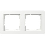 GIRA 0212150 Abdeckrahmen 2f Gira E1 Reinweiß 