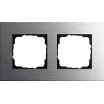 GIRA 0212219 Abdeckrahmen 2f Gira Esprit Edelstahl 