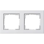 GIRA 021222 Abdeckrahmen 2f Gira E2 Reinweiß m 