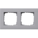 GIRA 0212255 Abdeckrahmen 2f flach Gira E2 F Alu 