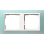 GIRA 0212395 Abdeckrahmen 2f Zwischenr. RW Gira Event Opak Mint 