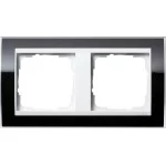 GIRA 0212733 Abdeckrahmen 2f Zwischenr. RW Gira Event Klar Schwarz 