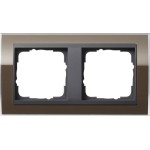 GIRA 0212768 Abdeckrahmen 2f Zwischenr. AN Gira Event Klar Braun 