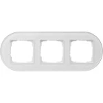 GIRA 0213130 Abdeckrahmen 3f Gira Studio G Weiß 