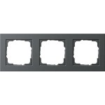 GIRA 021323 Abdeckrahmen 3f Gira E2 Anthrazit 
