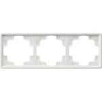 **Gira 021340 Rahmen S-Color Reinweiß 3-fach 