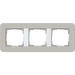 GIRA 0213412 Abdeckrahmen 3f Gira E3 Grau/Reinweiß 