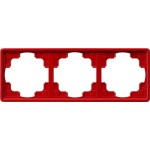 Gira 021343 Rahmen S-Color Rot 3-fach 