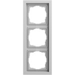 Gira 0213765 Abdeckrahmen 3f flach F200 Grau matt lackiert 