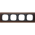 GIRA 021413 Abdeckrahmen 4f Zwischenr. AN Gira Event Opak Dklbraun 
