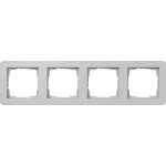 GIRA 0214154 Abdeckrahmen 4f Gira E1 Grau m 