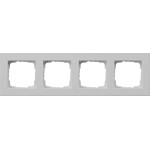 GIRA 0214375 Abdeckrahmen 4f flach Gira E2 Grau m 
